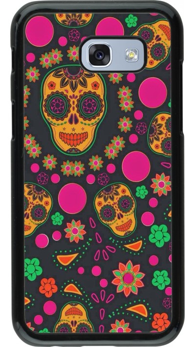 Samsung Galaxy A5 (2017) Case Hülle - Halloween 22 colorful mexican skulls