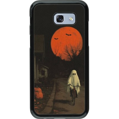 Coque Samsung Galaxy A5 (2017) - Halloween 2025 Ghost on a bicycle