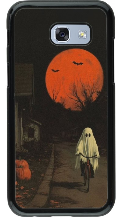 Samsung Galaxy A5 (2017) Case Hülle - Halloween 2025 Ghost on a bicycle
