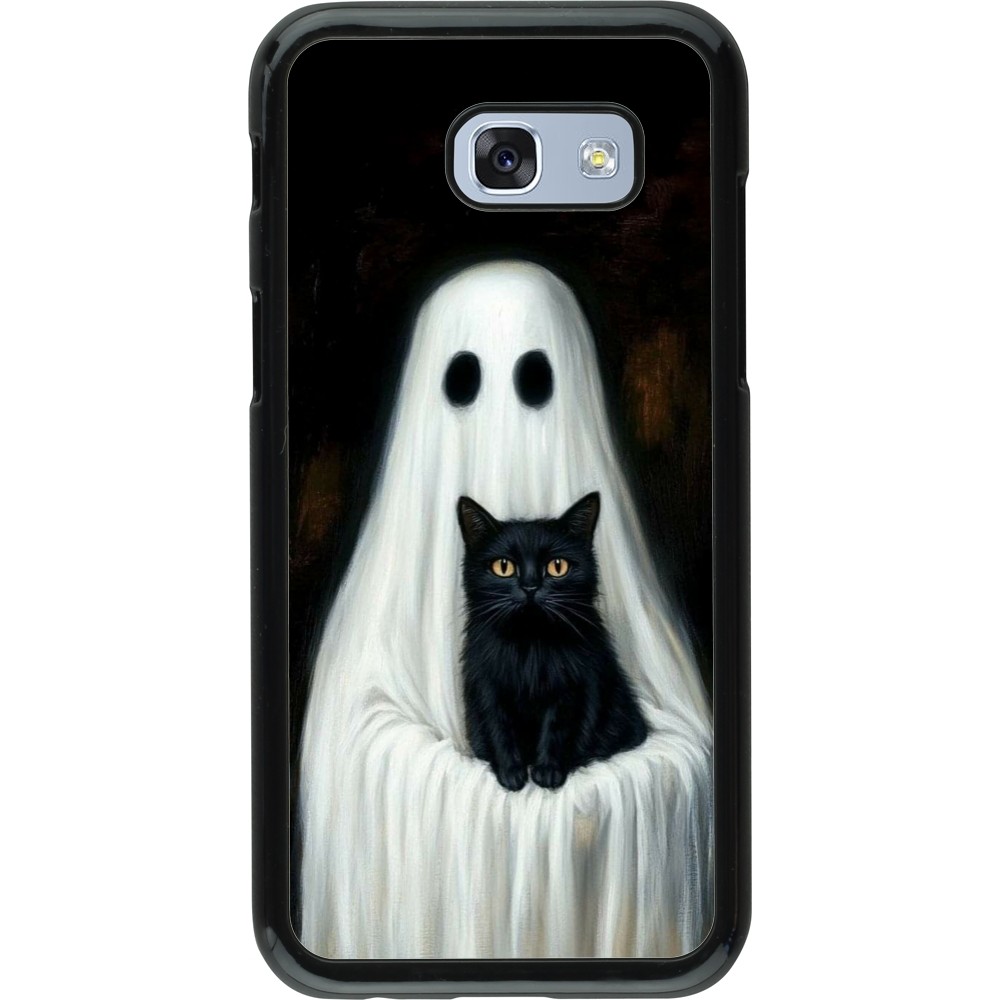 Samsung Galaxy A5 (2017) Case Hülle - Halloween 2025 Ghost with black cat