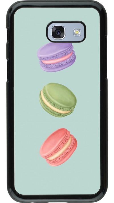 Coque Samsung Galaxy A5 (2017) - Macarons on green background