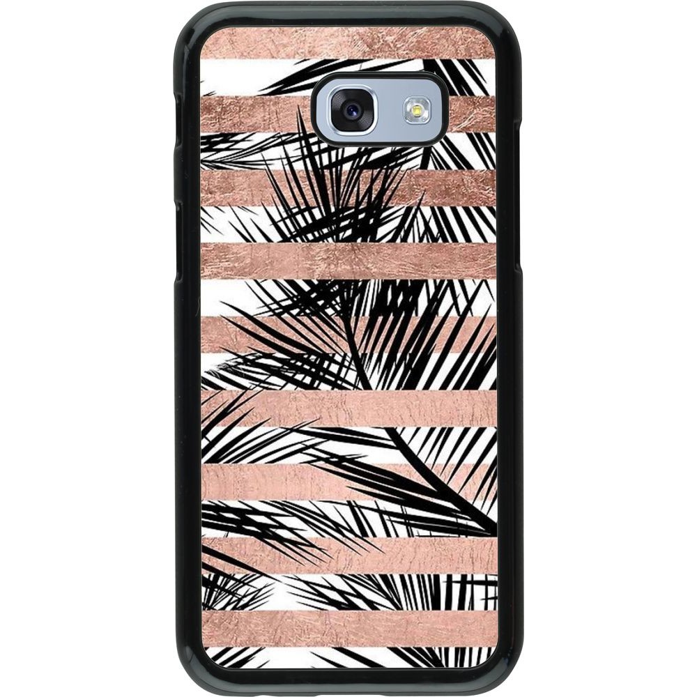 Coque Samsung Galaxy A5 (2017) - Palm trees gold stripes
