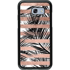 Coque Samsung Galaxy A5 (2017) - Palm trees gold stripes