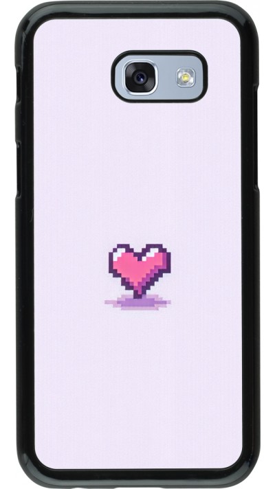 Samsung Galaxy A5 (2017) Case Hülle - Pixel Herz Hellviolett
