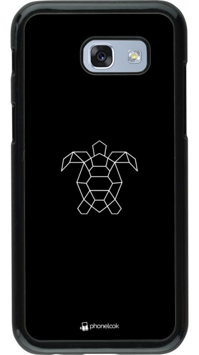 Hülle Samsung Galaxy A5 (2017) - Turtles lines on black