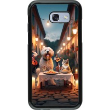 Coque Samsung Galaxy A5 (2017) - Valentine 2024 Dog & Cat Candlelight