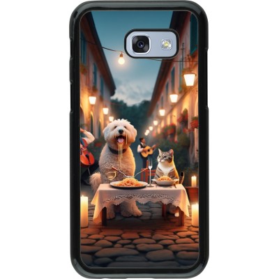Coque Samsung Galaxy A5 (2017) - Valentine 2024 Dog & Cat Candlelight