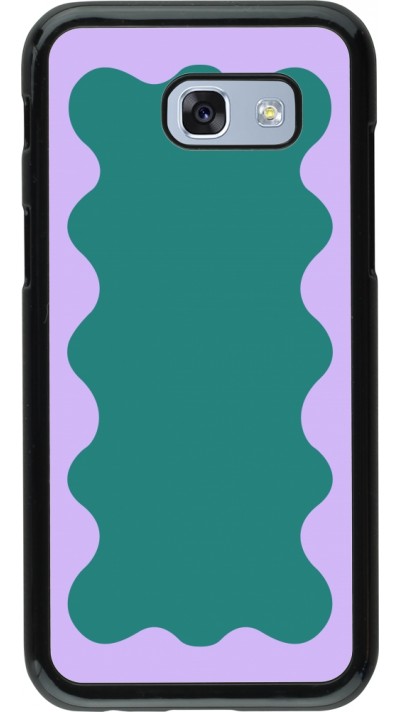 Coque Samsung Galaxy A5 (2017) - Wavy Rectangle Green Purple