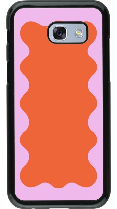 Coque Samsung Galaxy A5 (2017) - Wavy Rectangle Orange Pink