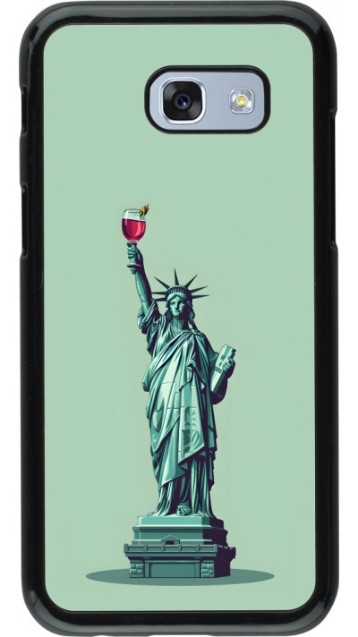 Samsung Galaxy A5 (2017) Case Hülle - Freiheitsstatue mit einem Glas Wein