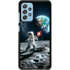 Samsung Galaxy A52 Case Hülle - Astro Schweiz auf dem Mond