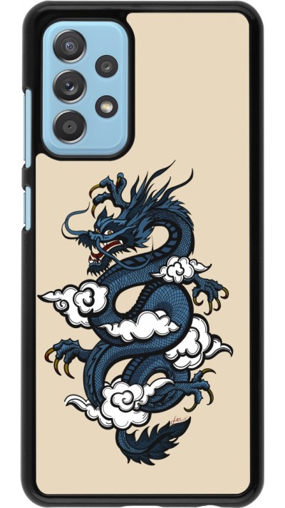 Samsung Galaxy A52 Case Hülle - Blue Dragon Tattoo
