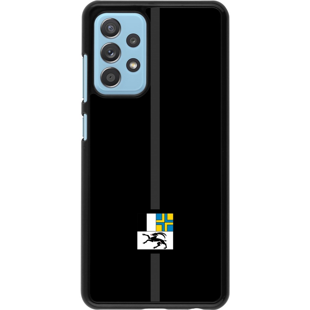 Samsung Galaxy A52 Case Hülle - Kanton GR schwarz