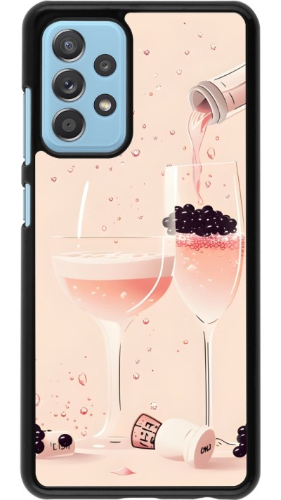 Samsung Galaxy A52 Case Hülle - Champagne Pouring Pink