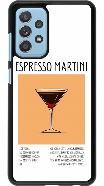 Samsung Galaxy A52 Case Hülle - Cocktail Rezept Espresso Martini