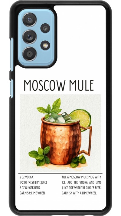 Samsung Galaxy A52 Case Hülle - Cocktail Rezept Moscow Mule