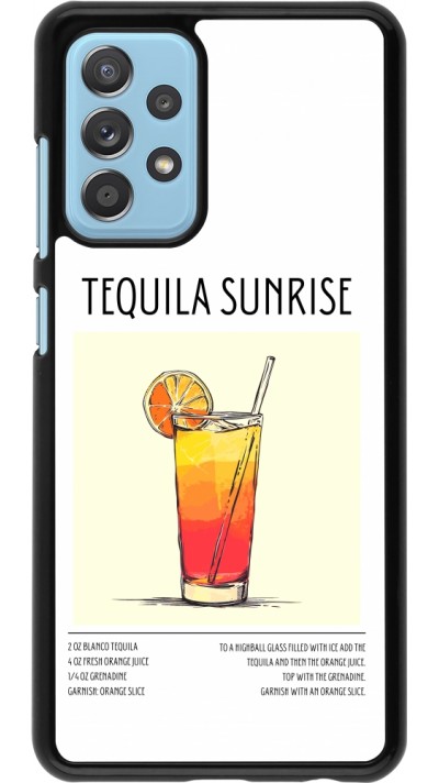 Samsung Galaxy A52 Case Hülle - Cocktail Rezept Tequila Sunrise