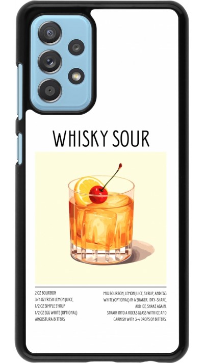Samsung Galaxy A52 Case Hülle - Cocktail Rezept Whisky Sour