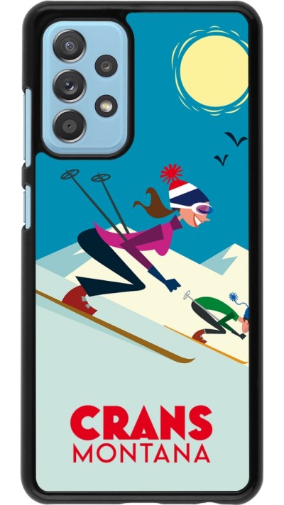 Samsung Galaxy A52 Case Hülle - Crans-Montana Ski Downhill