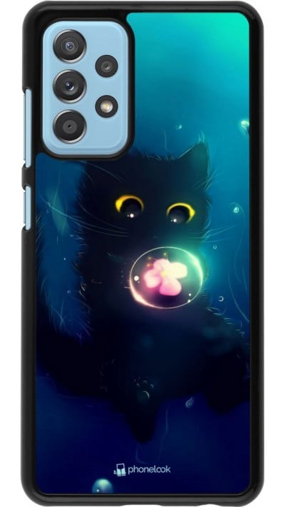 Hülle Samsung Galaxy A52 - Cute Cat Bubble