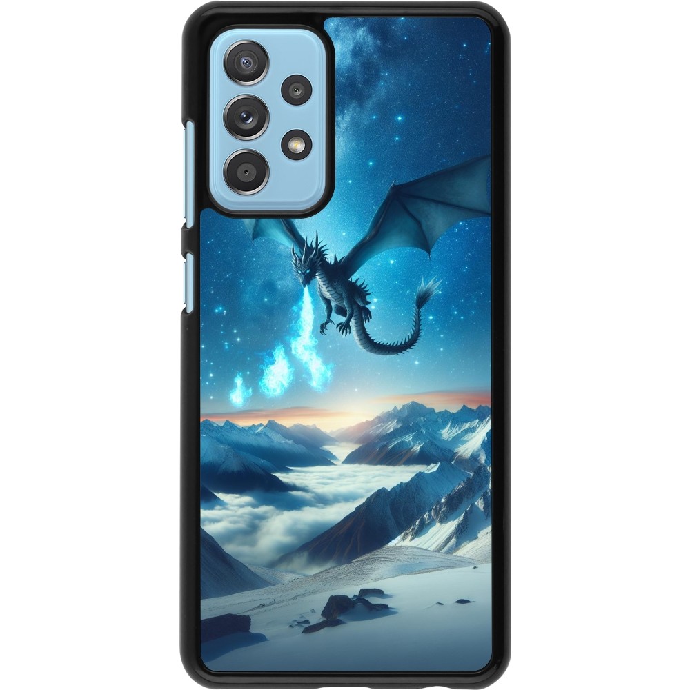 Samsung Galaxy A52 Case Hülle - Drache nächtliche Berg