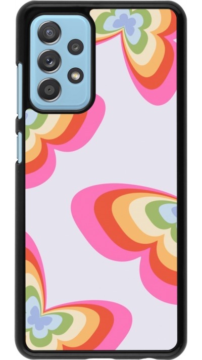 Samsung Galaxy A52 Case Hülle - Easter 2024 rainbow butterflies