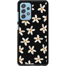 Coque Samsung Galaxy A52 - Easter 2024 white on black flower