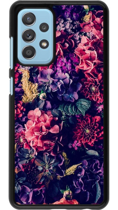 Coque Samsung Galaxy A52 5G - Flowers Dark