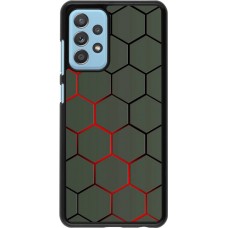 Coque Samsung Galaxy A52 - Geometric Line red