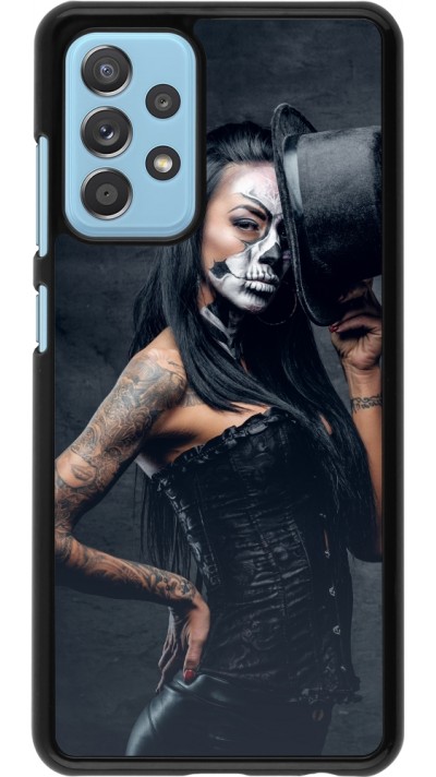 Samsung Galaxy A52 Case Hülle - Halloween 22 Tattooed Girl