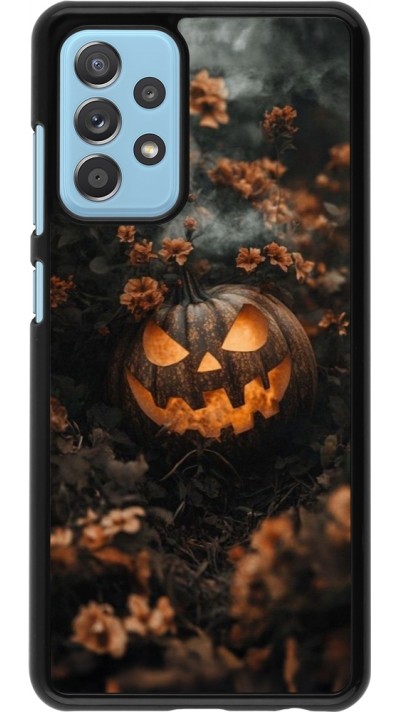Coque Samsung Galaxy A52 - Halloween 2025 Pumpkin with flowers
