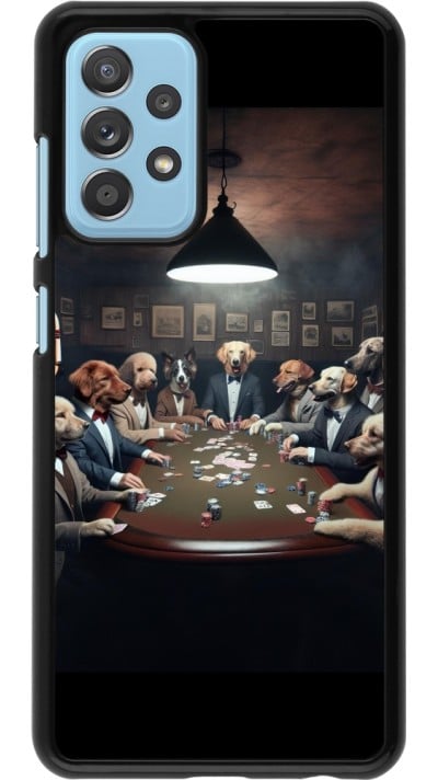 Samsung Galaxy A52 Case Hülle - Die Pokerhunde