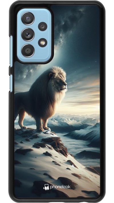 Samsung Galaxy A52 Case Hülle - Der weisse Loewe