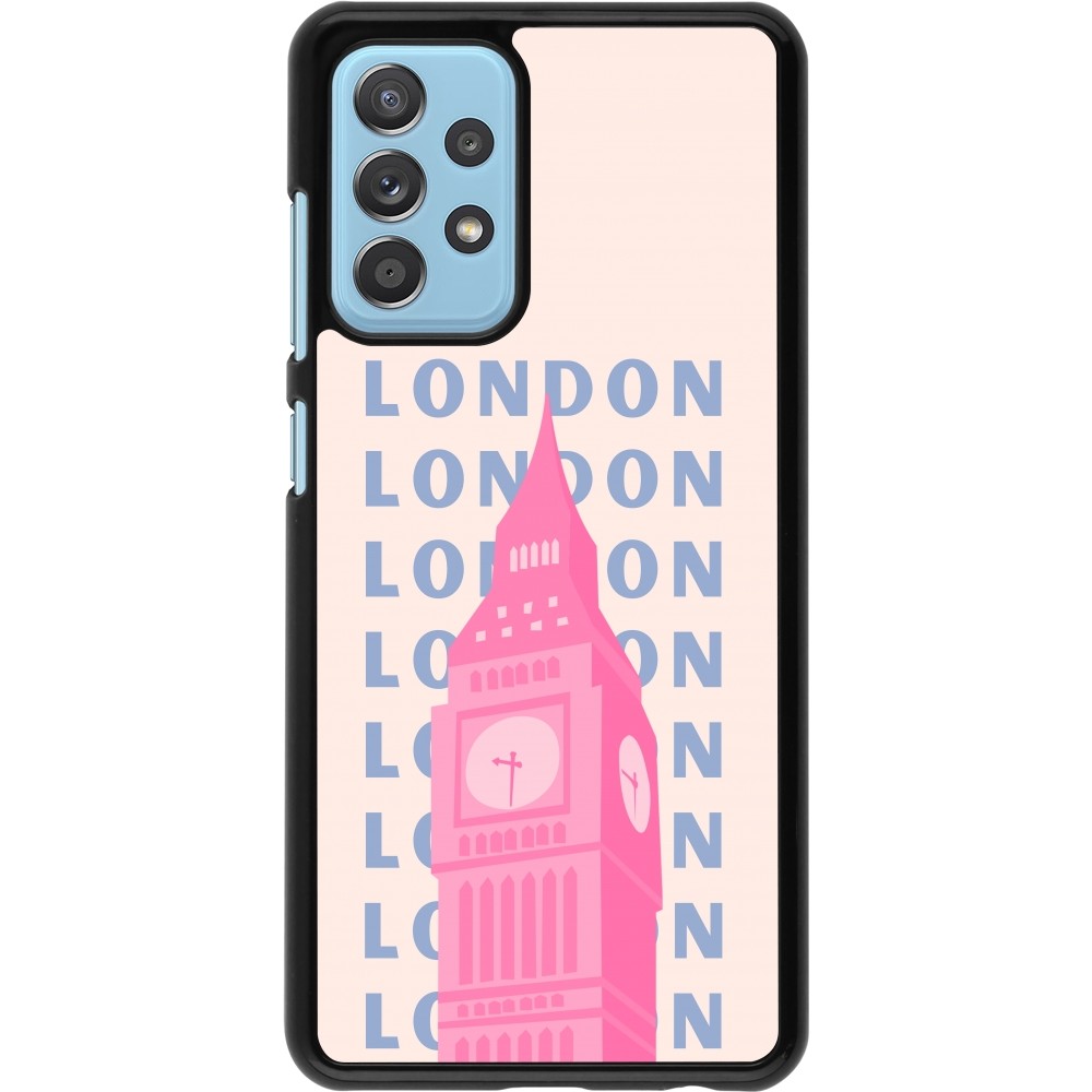 Samsung Galaxy A52 Case Hülle - London Pink Print