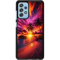 Samsung Galaxy A52 Case Hülle - Malediven Abenddämmerung Glückseligkeit