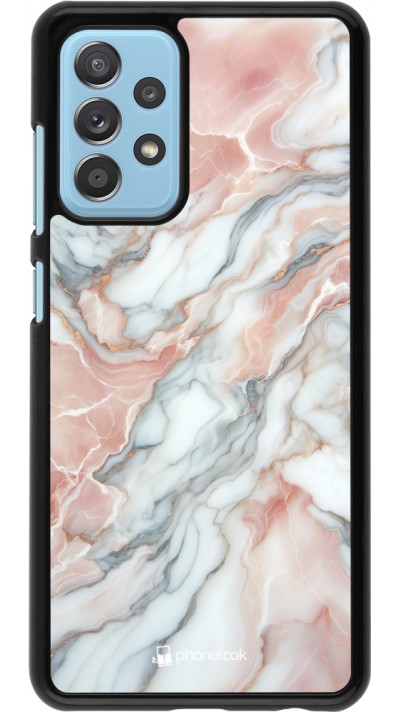 Samsung Galaxy A52 Case Hülle - Rosa Leuchtender Marmor