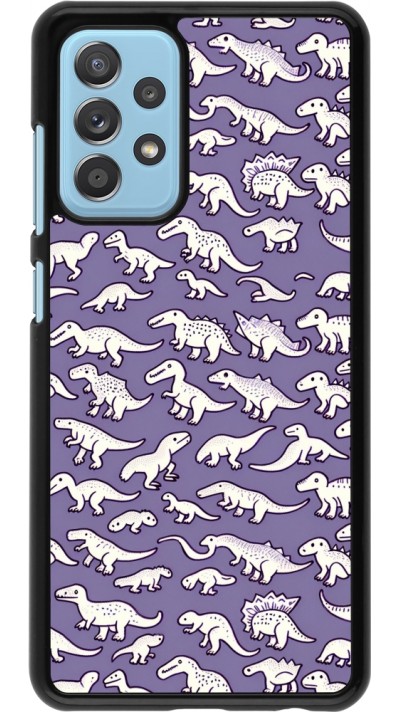 Samsung Galaxy A52 Case Hülle - Mini-Dino-Muster violett