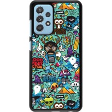 Coque Samsung Galaxy A52 - Mixed Cartoons Turquoise