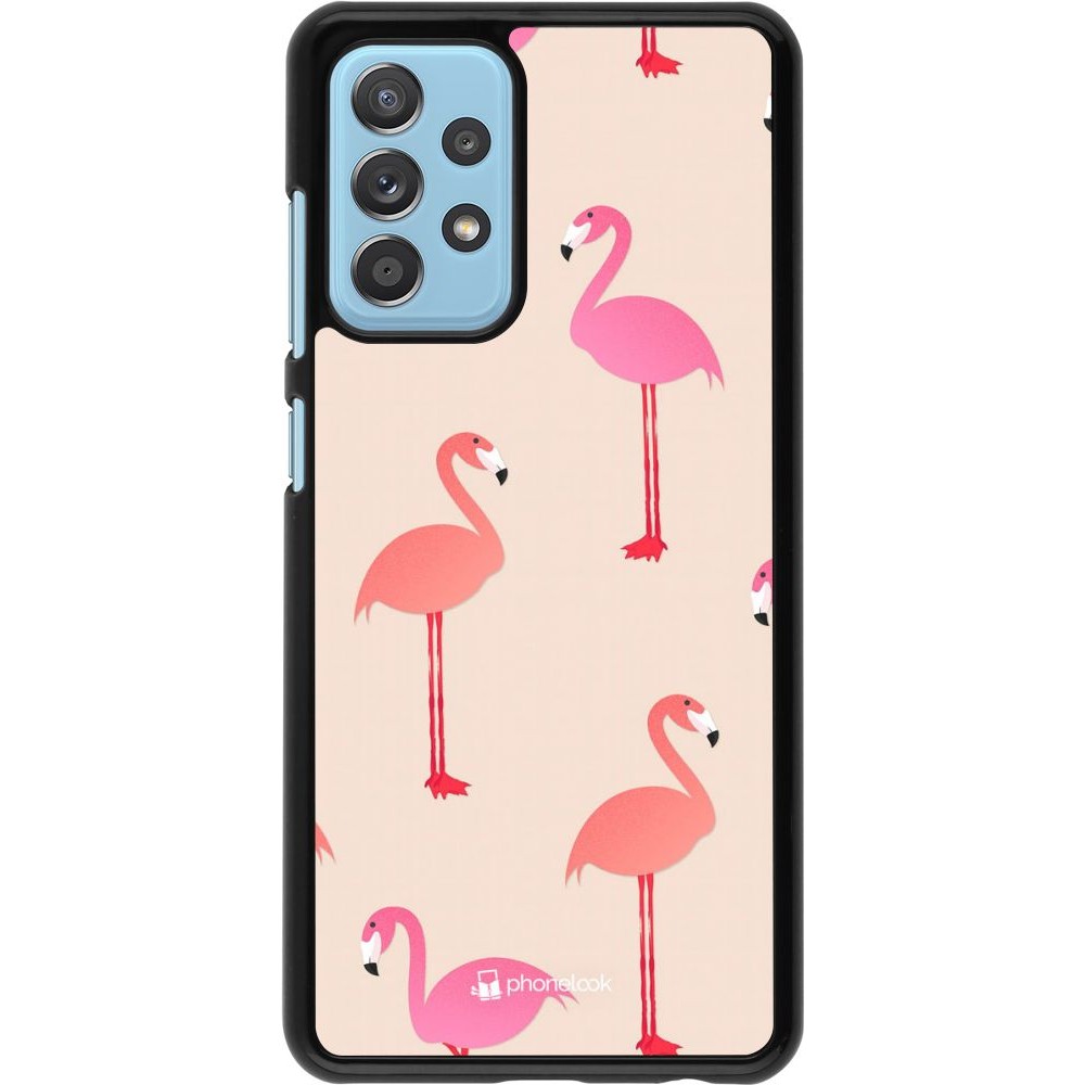 Coque Samsung Galaxy A52 - Pink Flamingos Pattern