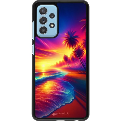 Samsung Galaxy A52 Case Hülle - Strand Sonnenuntergang auffällig