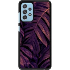 Samsung Galaxy A52 Case Hülle - Purple Light Leaves