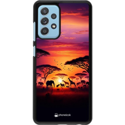 Coque Samsung Galaxy A52 - Safari sunset wildlife