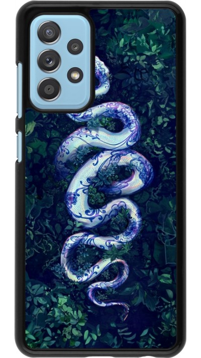 Samsung Galaxy A52 Case Hülle - Snake Blue Anaconda