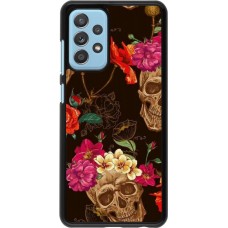 Coque Samsung Galaxy A52 - Skulls and flowers