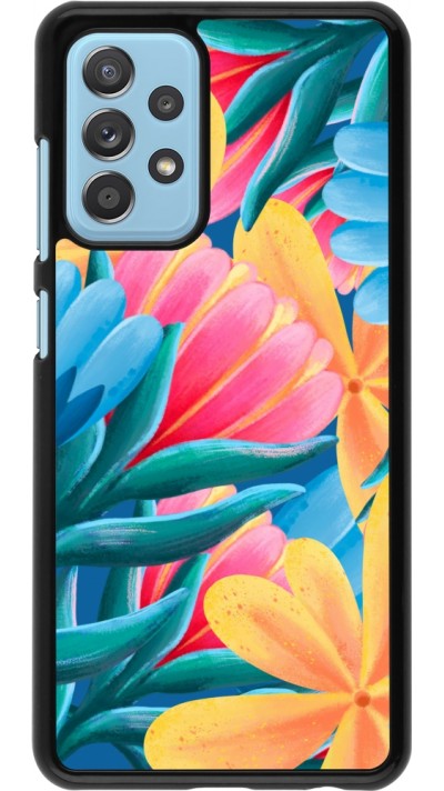 Samsung Galaxy A52 Case Hülle - Spring 23 colorful flowers