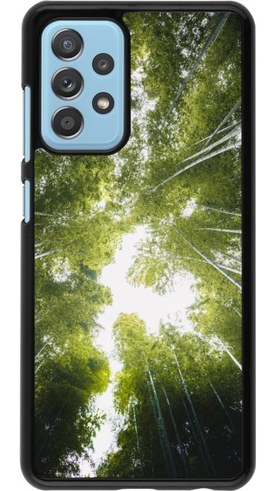 Samsung Galaxy A52 Case Hülle - Spring 23 forest blue sky
