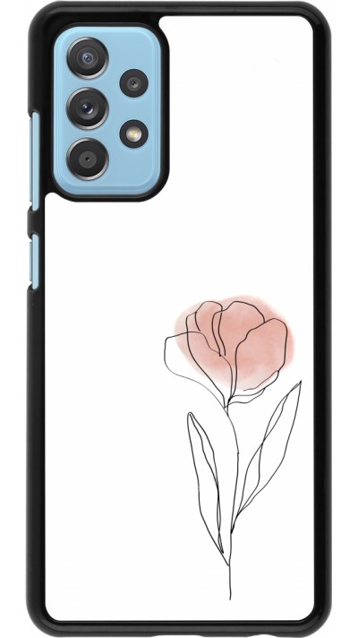 Samsung Galaxy A52 Case Hülle - Spring 23 minimalist flower