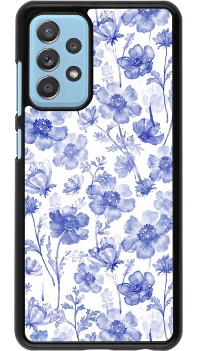 Samsung Galaxy A52 Case Hülle - Spring 23 watercolor blue flowers