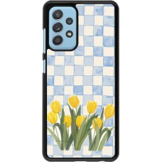Samsung Galaxy A52 Case Hülle - Blue vichy tulips Spring 2026