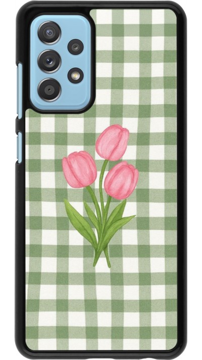 Samsung Galaxy A52 Case Hülle - Green vichy tulips Spring 2026
